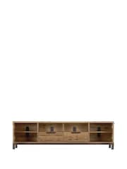 Dark Bronx Up to 80 inch Oak Effect Slim TV Unit - Image 7 of 9