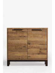 Dark Bronx Oak Effect Slim Small Sideboard - Image 3 of 8