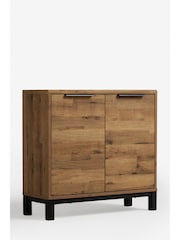 Dark Bronx Oak Effect Slim Small Sideboard - Image 5 of 8