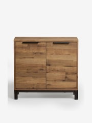 Dark Bronx Oak Effect Slim Small Sideboard - Image 6 of 8