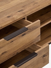 Dark Bronx Up to 65 inch Oak Effect Slim TV Unit - Image 6 of 11