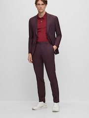 BOSS Red Paddy Polo Shirt - Image 3 of 4