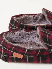 FatFace Red Noah Check Moccasins - Image 4 of 4