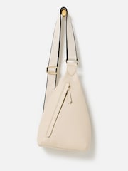Oliver Bonas Cream Brooke Cross-Body Belt Bag - Image 1 of 6