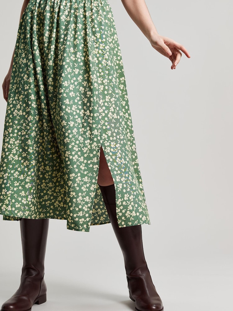 Joules Green Adele Button Down Tiered Dress - Image 6 of 7