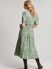 Joules Green Adele Button Down Tiered Dress - Image 2 of 7