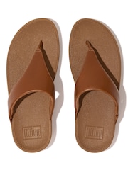 FitFlop Lulu Leather Toe Post Sandals - Image 3 of 4