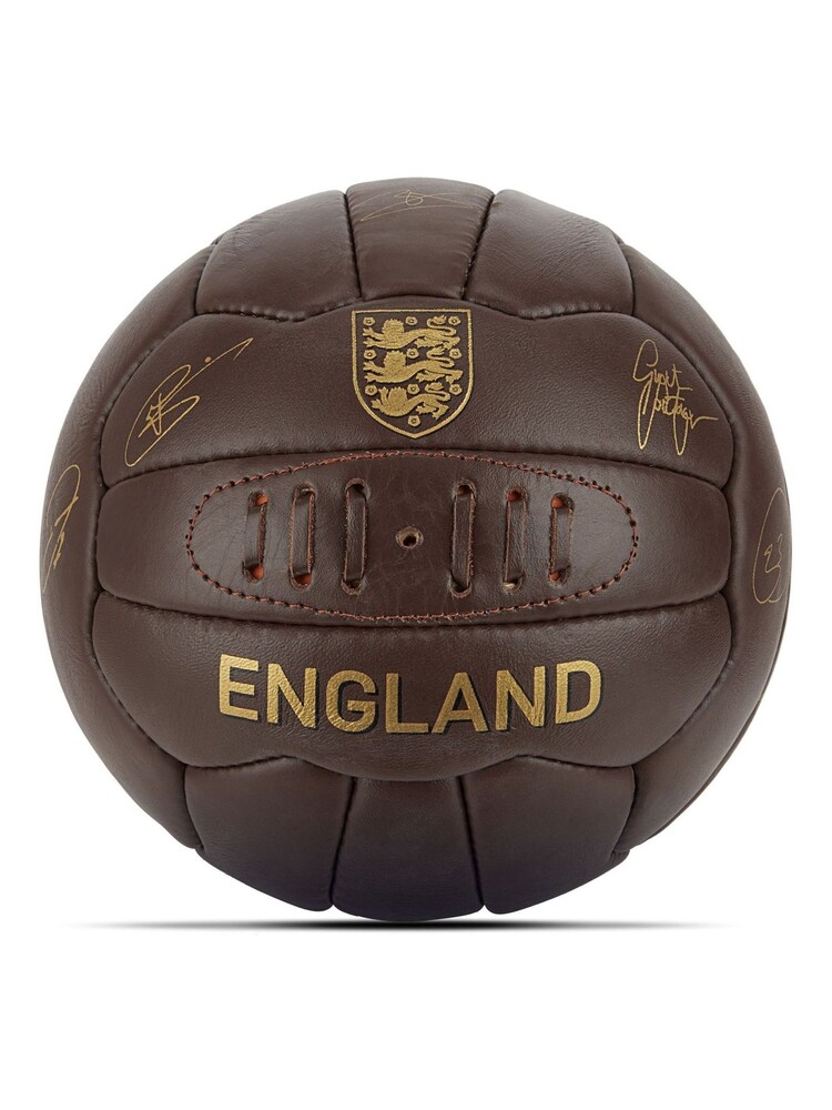Fanatics England Retro Signature Ball Size 5 Brown FootBall - Image 1 of 4