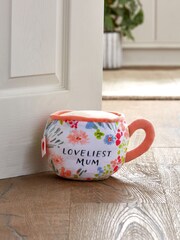 Pink Loveliest Mum Mother's Day Doorstop - Image 1 of 4