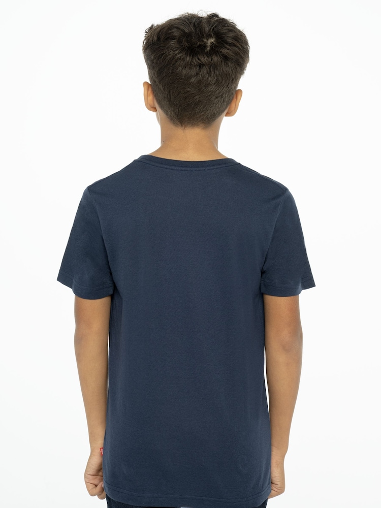 Levi's® Navy Blue Batwing Kids 100% Cotton T-Shirt - Image 2 of 4