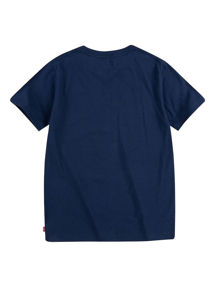 Levi's® Navy Blue Batwing Kids 100% Cotton T-Shirt - Image 4 of 4