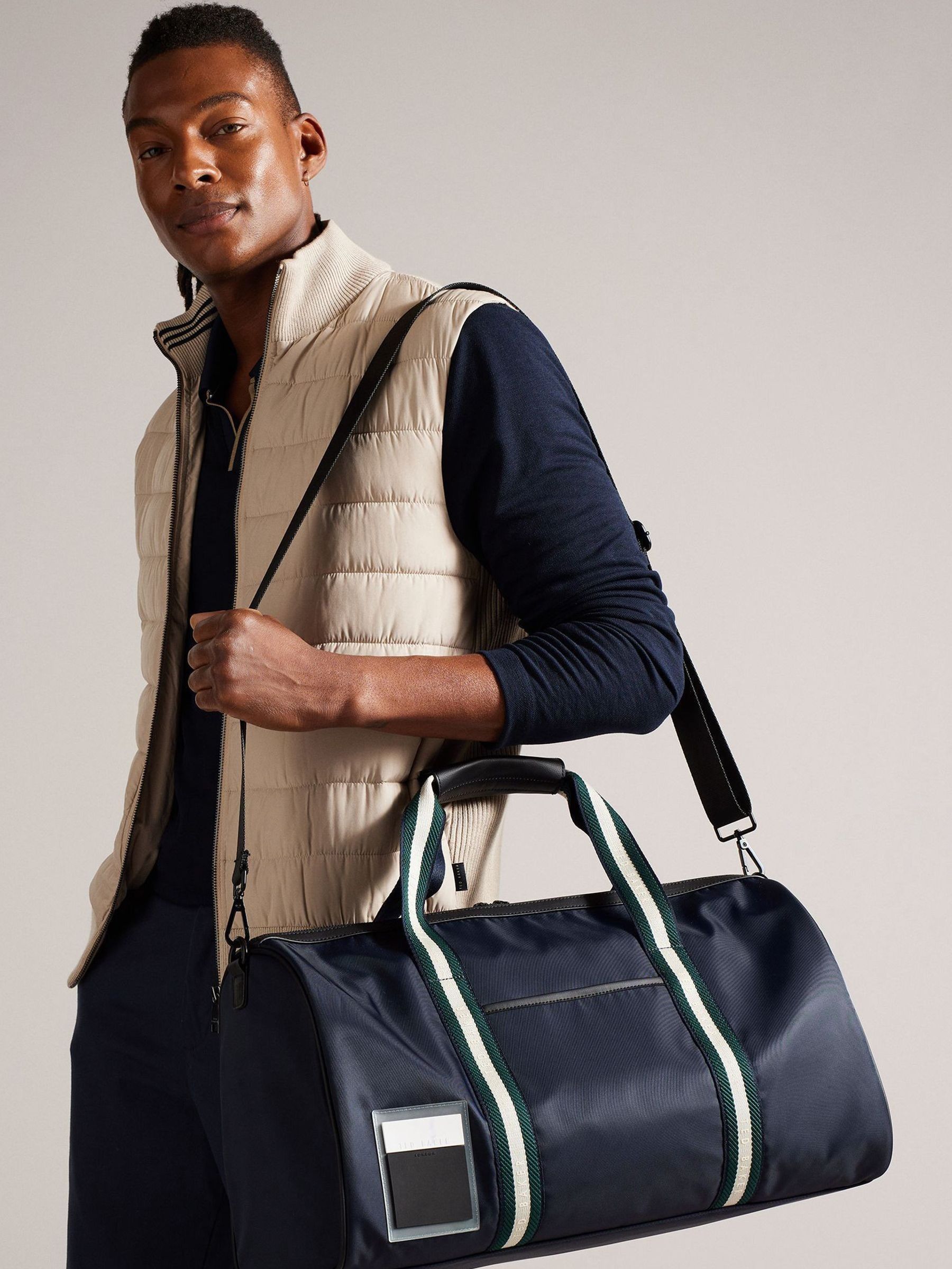 Buy Ted Baker Blue Matique Twill Retro Sport Holdall Bag from Next Luxembourg