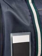 Ted Baker Blue Matique Twill Retro Sport Holdall Bag - Image 5 of 6