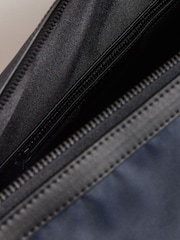 Ted Baker Blue Matique Twill Retro Sport Holdall Bag - Image 6 of 6
