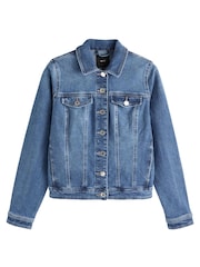 Mid Blue Fuller Bust Denim Jacket - Image 6 of 7