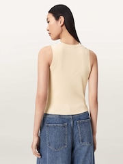 AllSaints White Zoey Cowl Top - Image 4 of 6