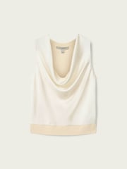 AllSaints White Zoey Cowl Top - Image 6 of 6