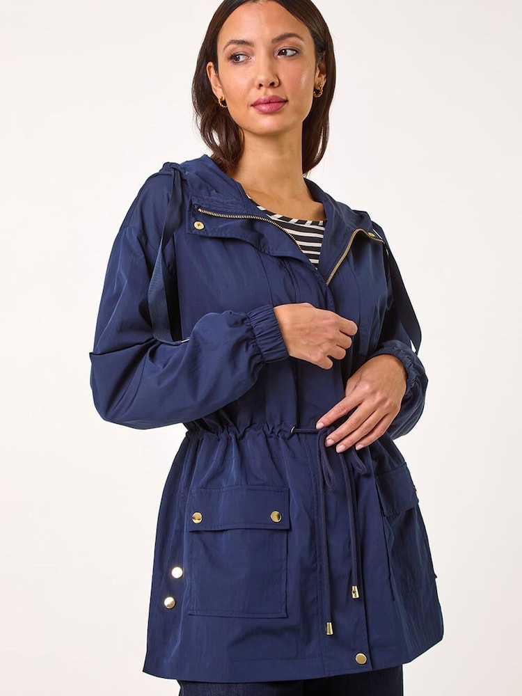 Roman Blue Shower Resistant Rain Jacket - Image 1 of 5 Roman Blue Shower Resistant Rain Jacket - Image 1 of 5