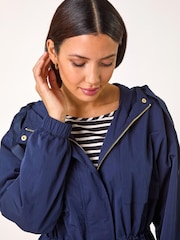 Roman Blue Shower Resistant Rain Jacket - Image 4 of 5