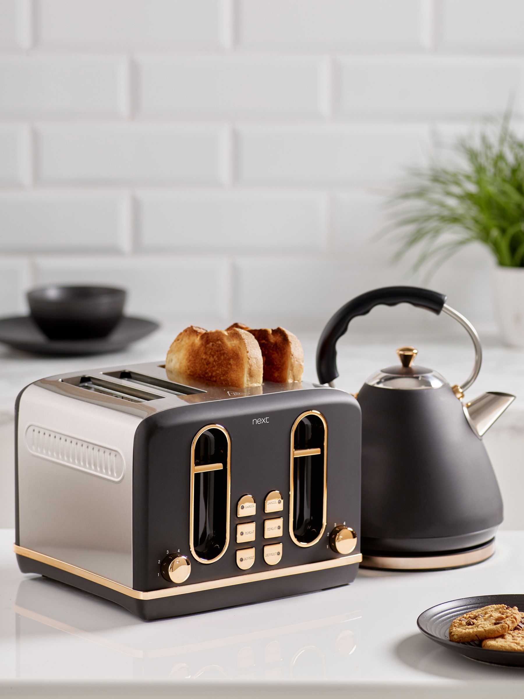 Buy Black Copper Pyramid Kettle from the Next UK online shop