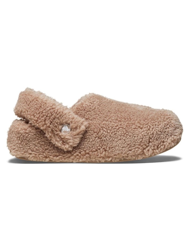 Crocs Grey Classic Cosy Slippers - Image 1 of 5