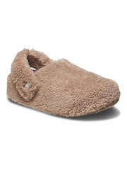 Crocs Grey Classic Cosy Slippers - Image 3 of 5