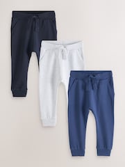 Blau/Grau/Marine - Jogginghosen in Super Skinny-Fit, 3er-Pack (3 M.–7 J.) - Bild 1 von 1