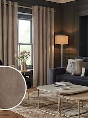 Natural Mink Matte Velvet Super Thermal Curtains - Image 1 of 7