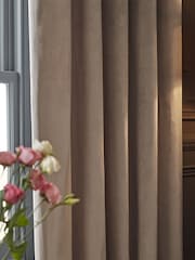 Natural Mink Matte Velvet Super Thermal Curtains - Image 5 of 7