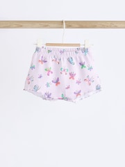 Lilac Purple Butterfly Baby Peplum Rib Top and Shorts 2 Piece Set - Image 7 of 13