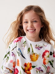 Baker by Ted Baker Floral White Sweater And Shorts Set - Image 5 of 10