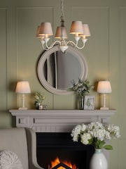 Laura Ashley Set of 2 White Tate Table Lamp - Image 3 of 4