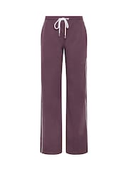 Long Tall Sally Purple Piped Wide Leg Joggers - Image 5 of 6