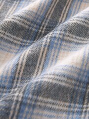 Blue/Neutral Check Long Sleeve Shacket - Image 6 of 6