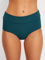 ModiBodi Super Deep Teal Blue Period - Swimwear Hi Waist Bikini Briefs - Image 4 of 7