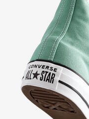 Converse Green Chuck Taylor Classic High Top Trainers - Image 7 of 16