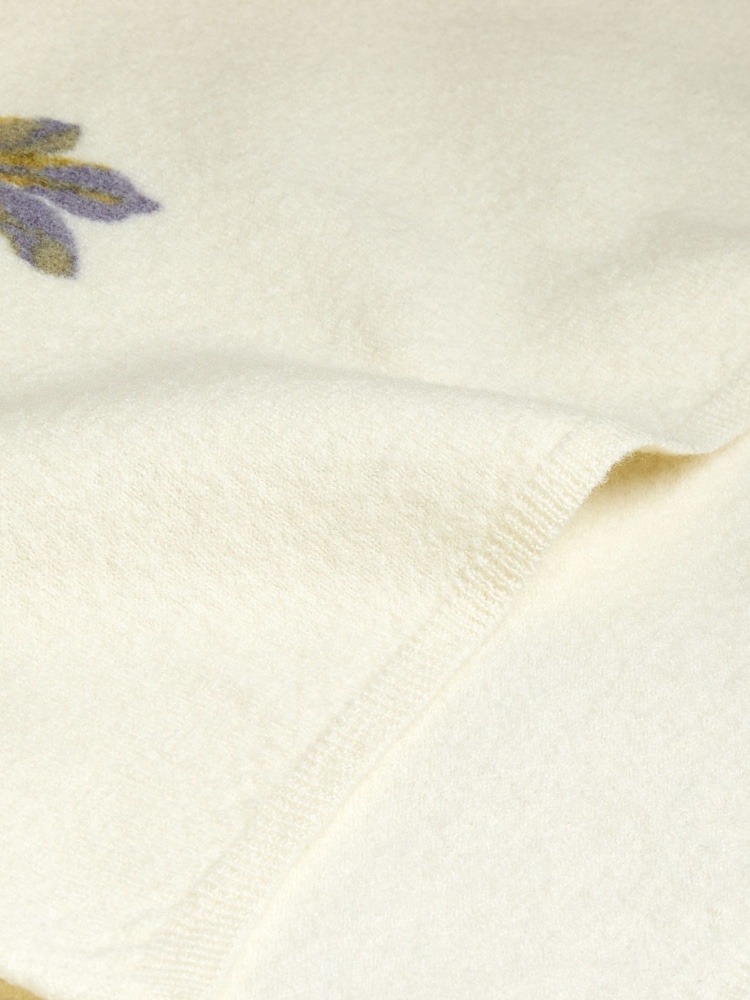 Ted Baker Cream Evhaa Printed Knitted Sweater - Image 7 of 7