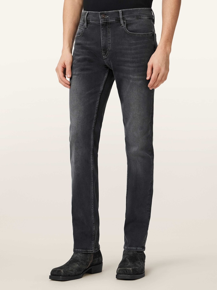 AllSaints Grey Sid Ultra Jeans - Image 1 of 8