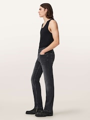 AllSaints Grey Sid Ultra Jeans - Image 5 of 8