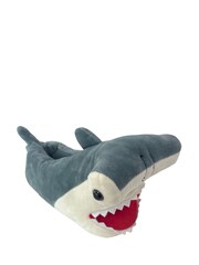 Loungeable Grey Hammerhead Shark 3D Slippers - Image 4 of 5