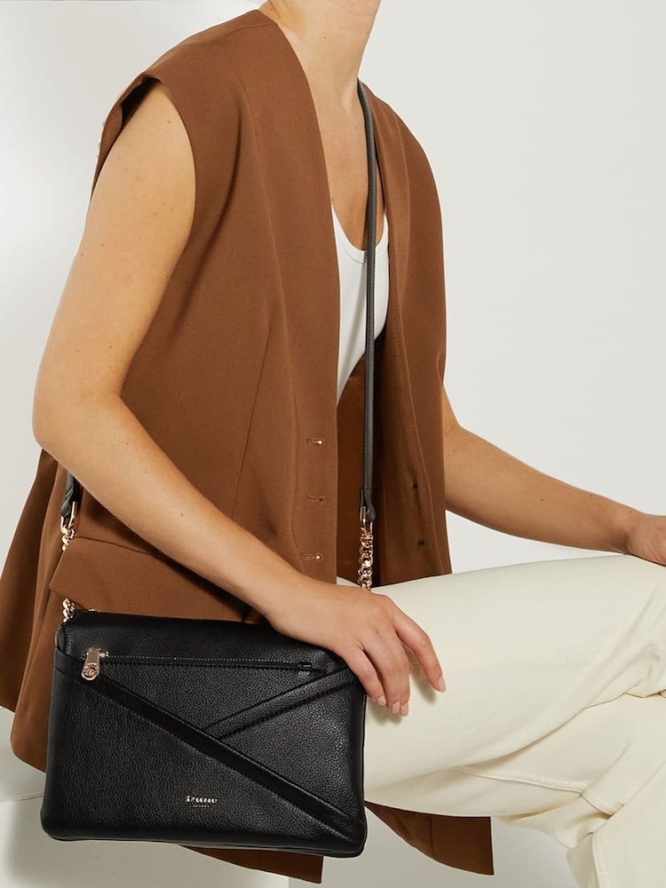 Dune London Black Dalliance Small Pocket Front Cross-Body Bag - Image 1 of 5
