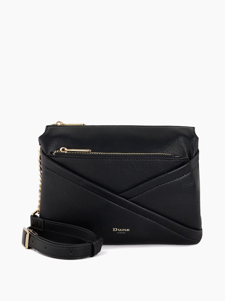Dune London Black Dalliance Small Pocket Front Cross-Body Bag - Image 2 of 5