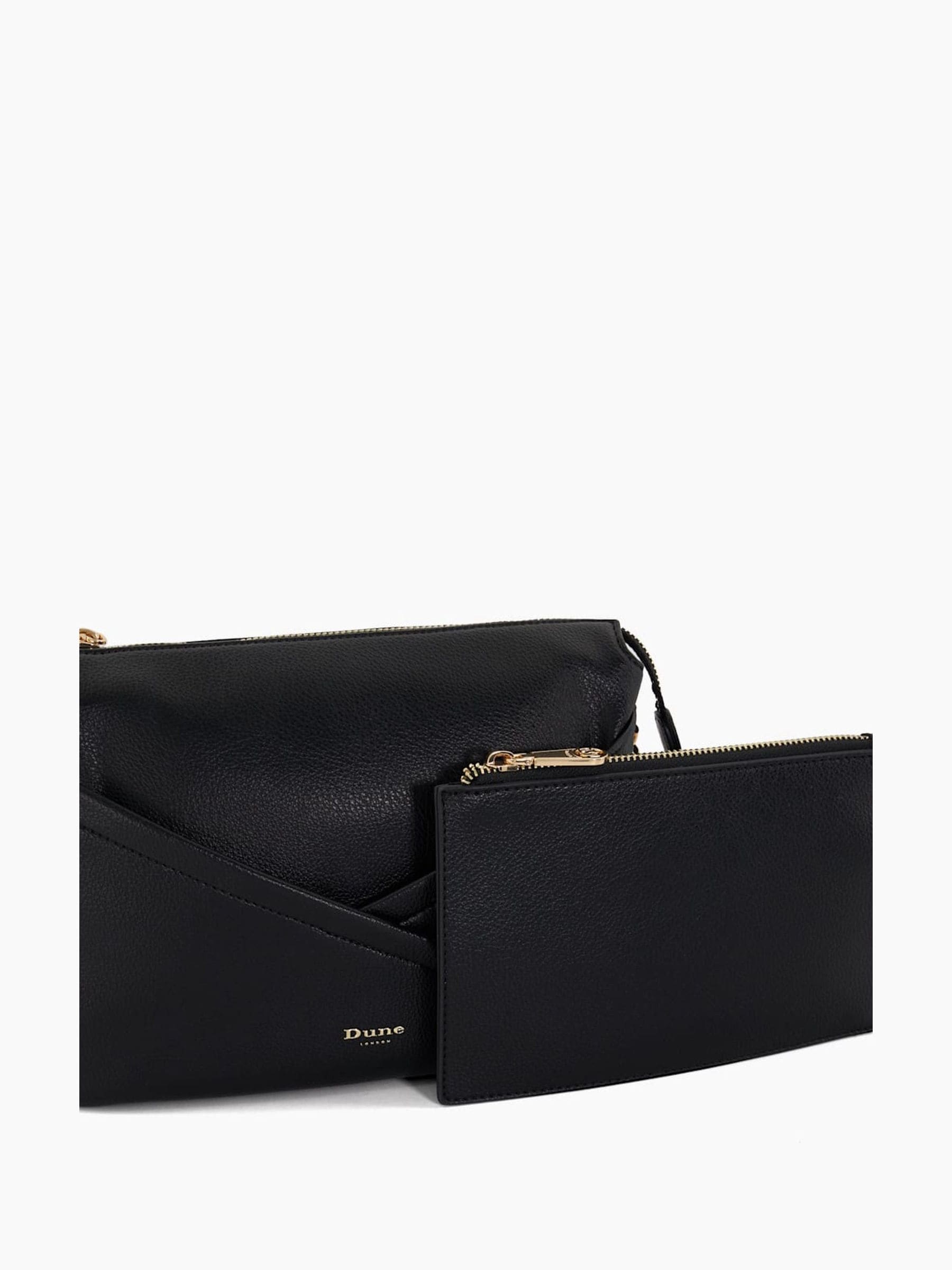 Dune London Black Dalliance Small Pocket Front Cross Body Bag