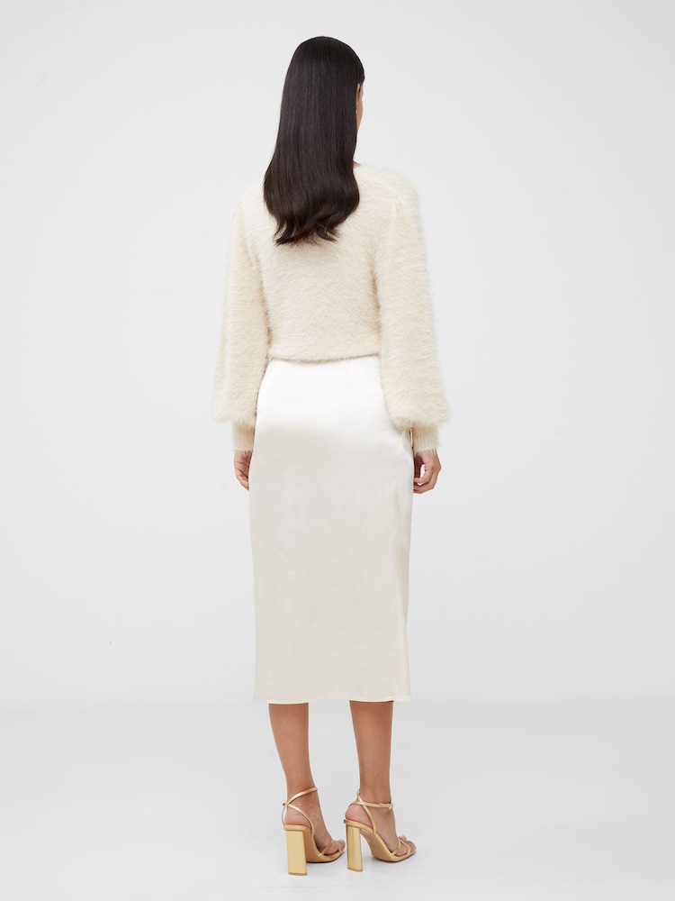 French Connection Inu Satin Midi Wrap Skirt - Image 2 of 4