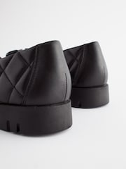 Black Forever Comfort® With Motionflex Leather Quilted Slip On Shoes - Image 8 of 8