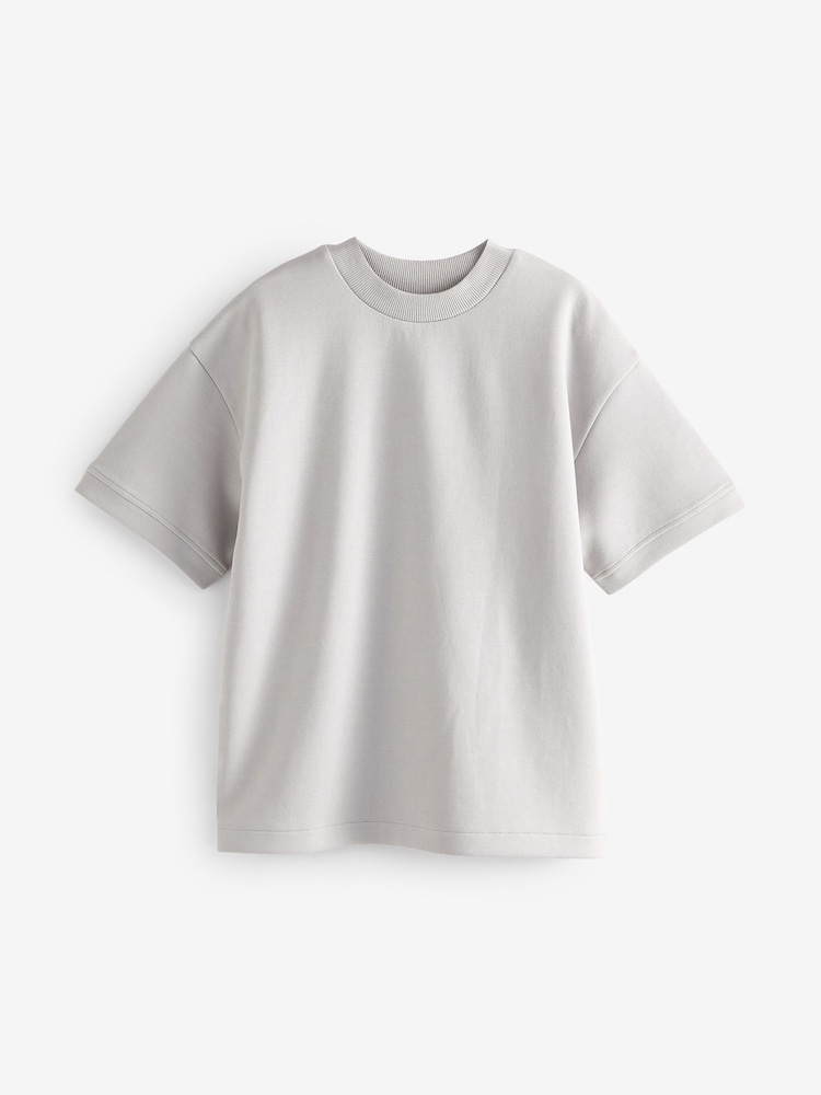 Grey Relaxed Fit Heavyweight T-Shirt (3-16yrs) - Image 1 of 3