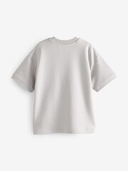 Gri - Tricou groas cu croi lejer (3-16yrs) - Imaginea 6 din 7