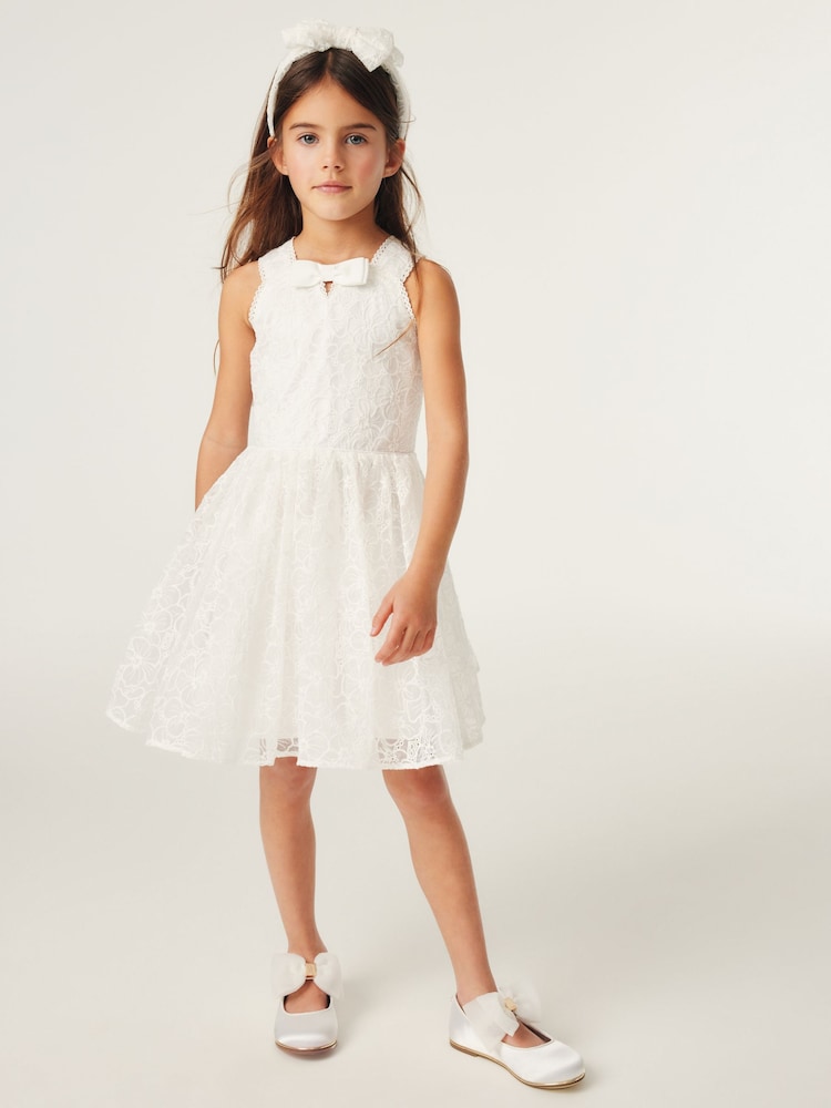 Baker by Ted Baker Ivory Lace Occasion Dress - Image 2 of 11