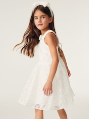 Baker by Ted Baker Ivory Lace Occasion Dress - Image 5 of 11