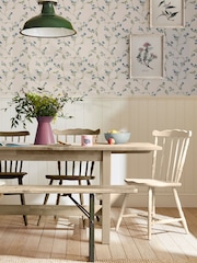 Joules Cream Robey Cottage Floral Wallpaper Sample - Image 1 of 3